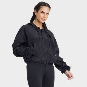 Women's Packable Windbreaker Jacket - JoyLab Black M